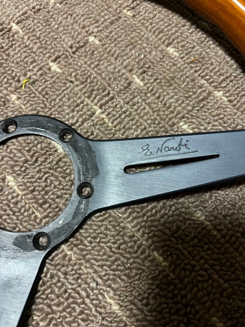 Nardi ステアリングホイール 3スポーク ウッド