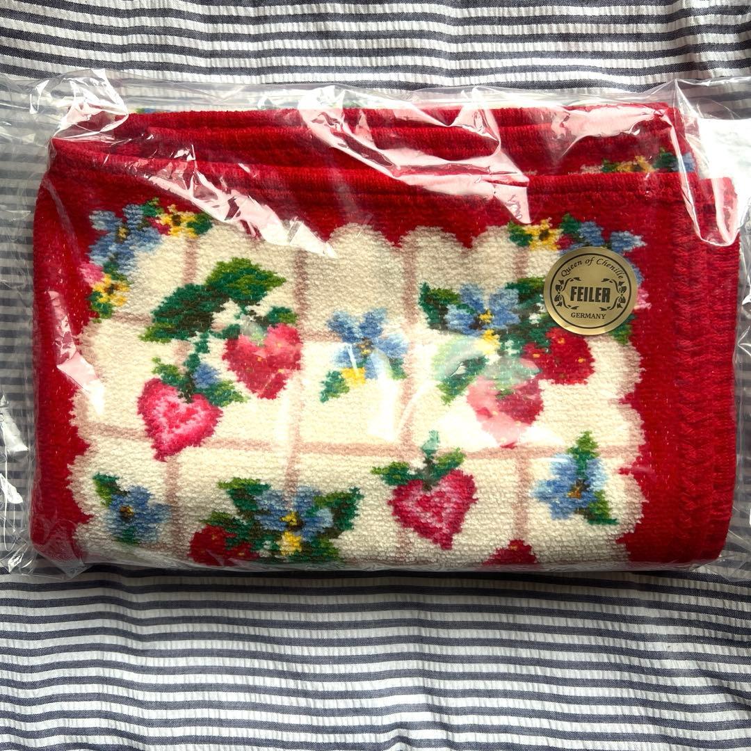 フェイラー 新品　プティバス おくるみ ストロベリーフィールドプティ