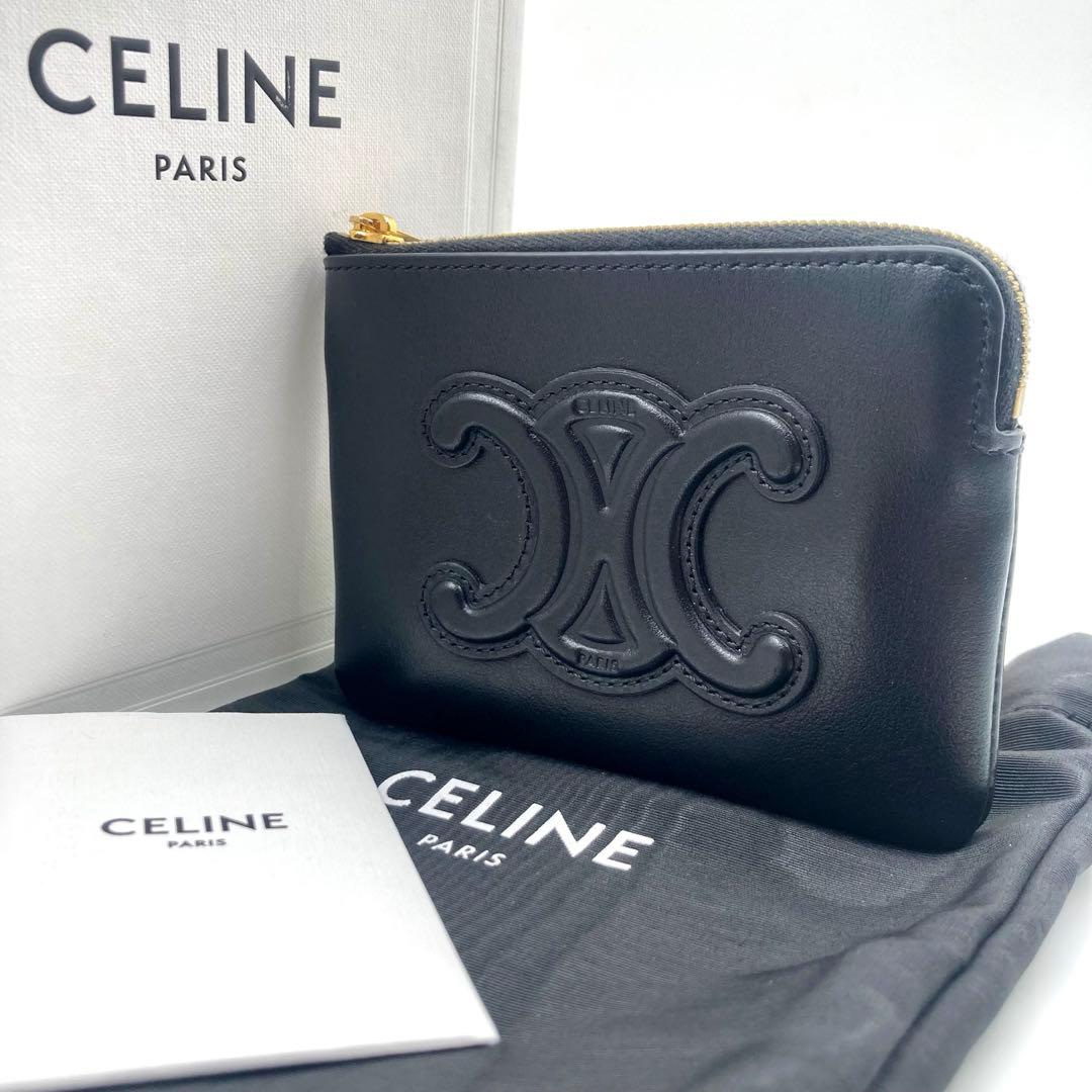 未使用級✨CELINE セリーヌ キュイル トリオンフ ケース 小銭入れ