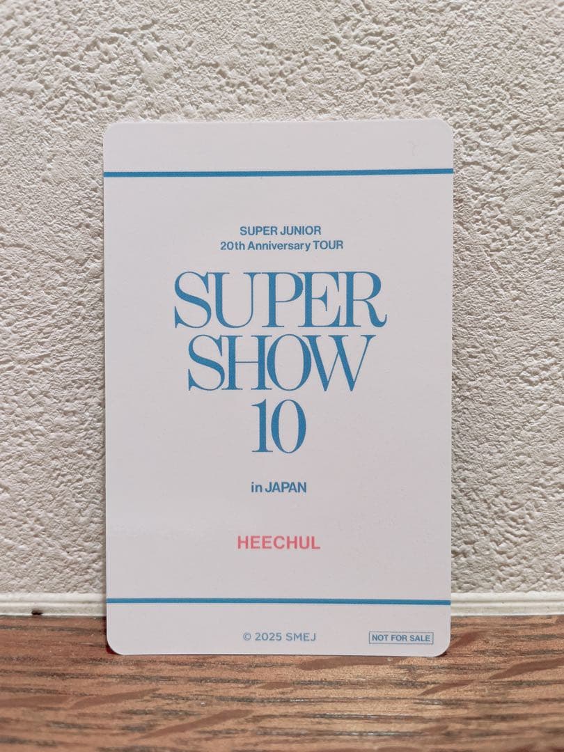 【美品】SJ SS10 日本公式 mu-moショップ購入特典トレカ(ヒチョル)