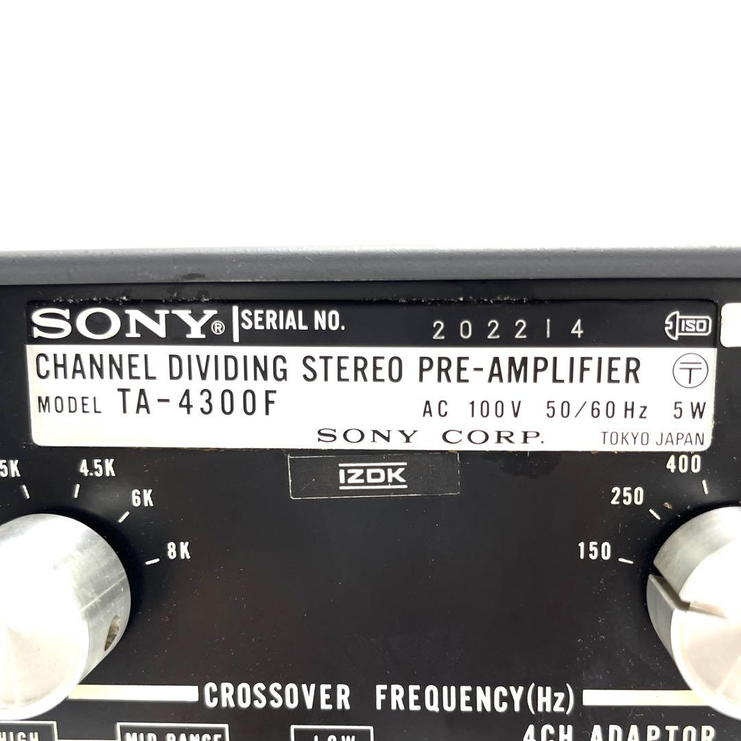 SONY ソニー TA-4300F チャンネル分割ステレオプリアンプ 清掃済み