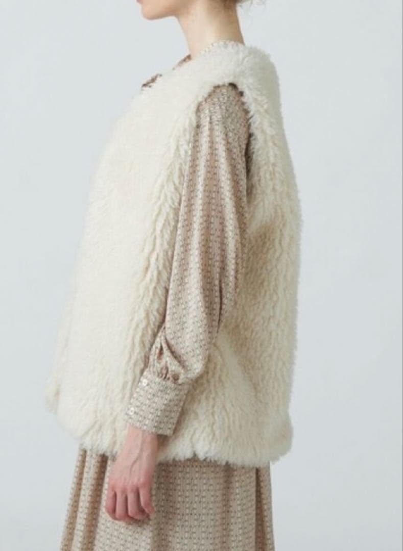 Ballsey プードルファー　クルーネックジレ