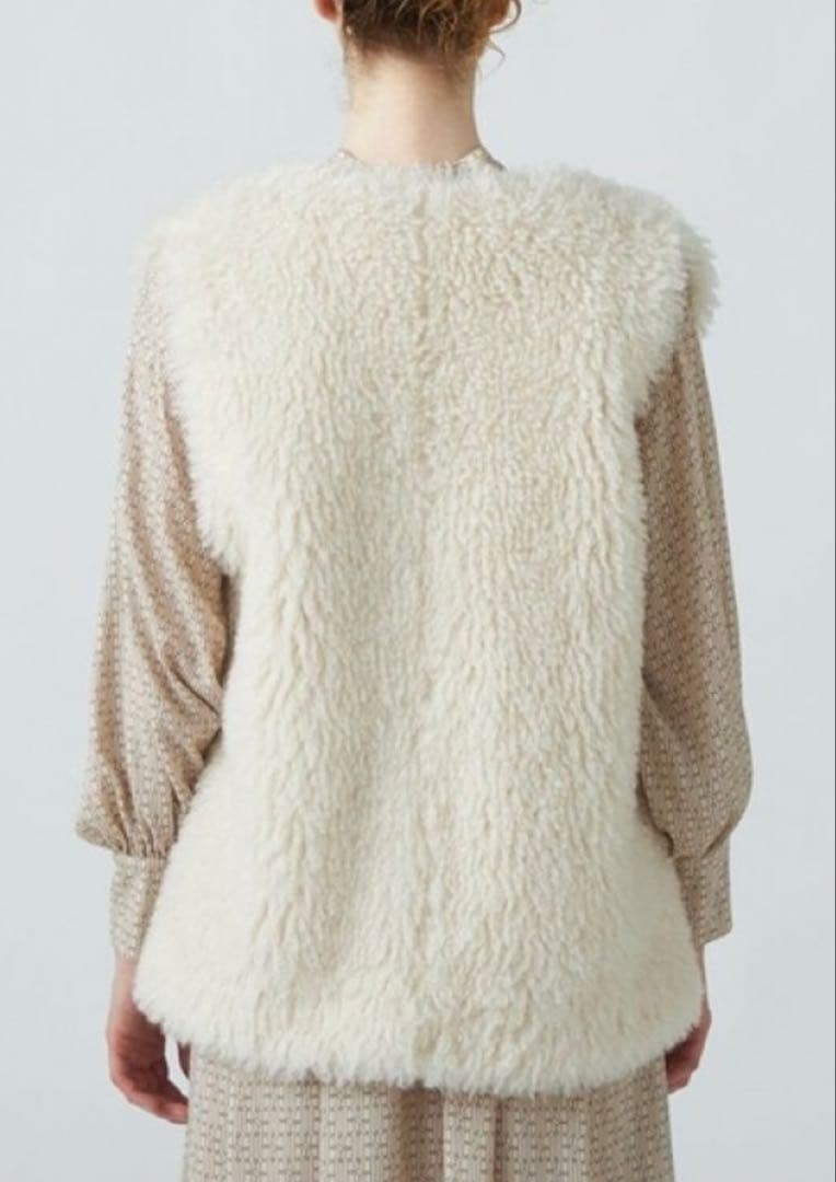 Ballsey プードルファー　クルーネックジレ