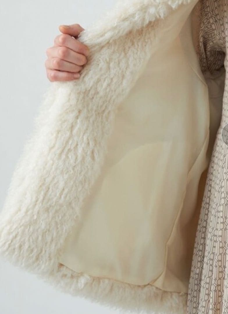 Ballsey プードルファー　クルーネックジレ