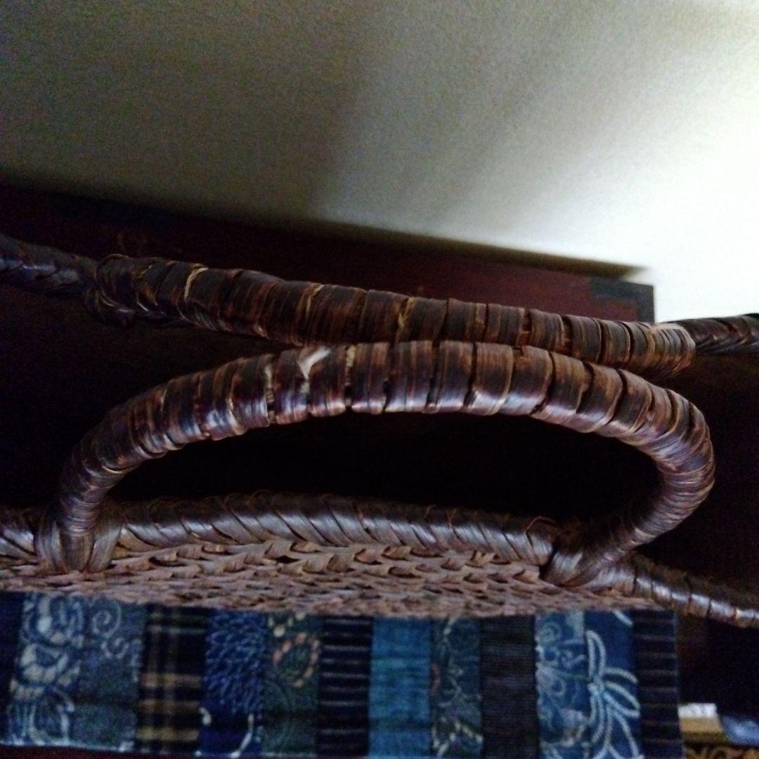 国産　山葡萄籠　大　中布付き　作家物