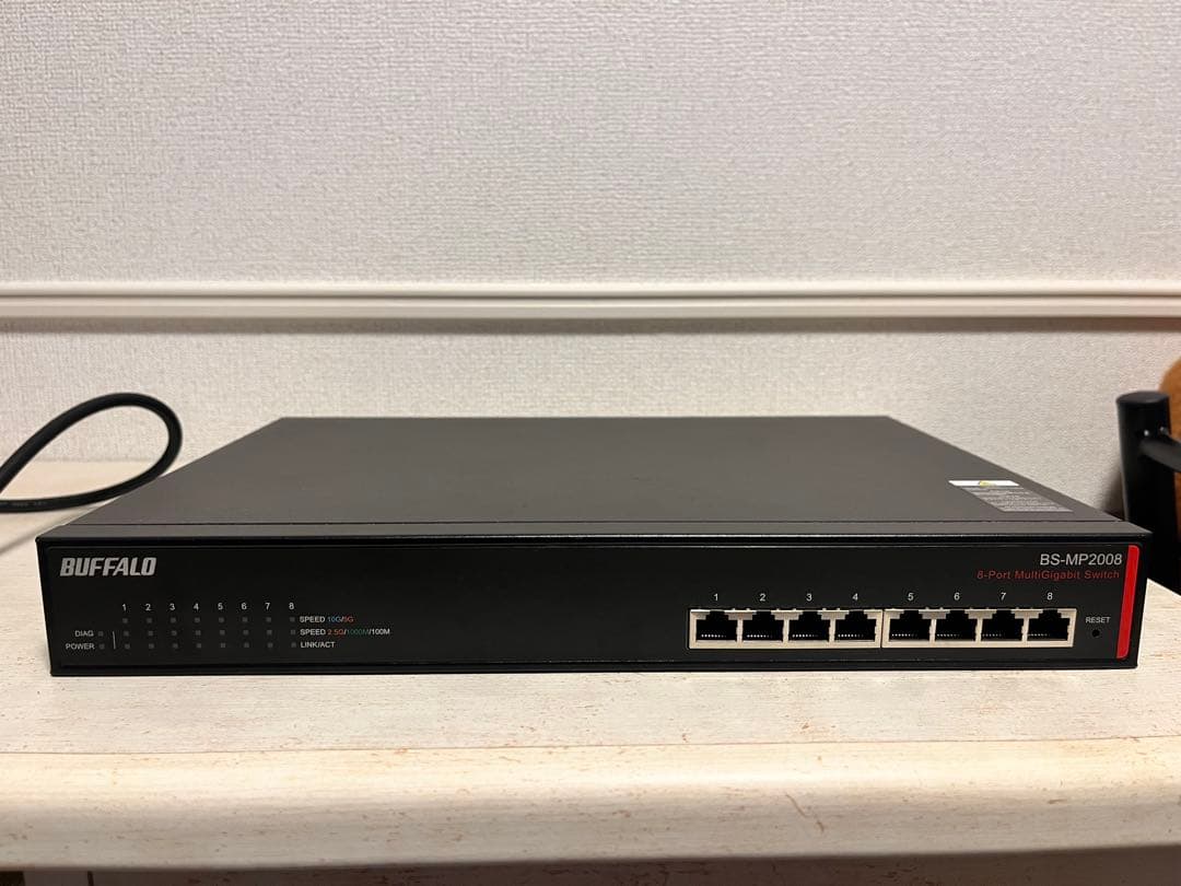 BUFFALO バッファロー BS-MP2008 8ポートスイッチングハブ