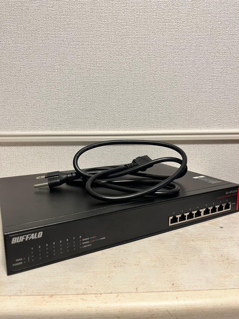 BUFFALO バッファロー BS-MP2008 8ポートスイッチングハブ