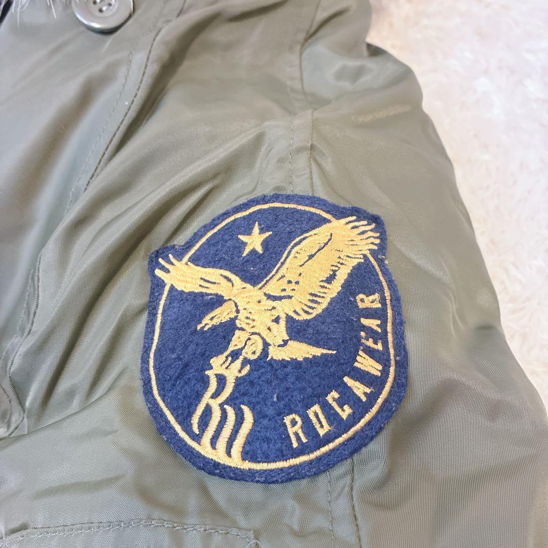 ROCAWEAR ロカウェア N2Bフライトジャケット 中綿 ファー付き M