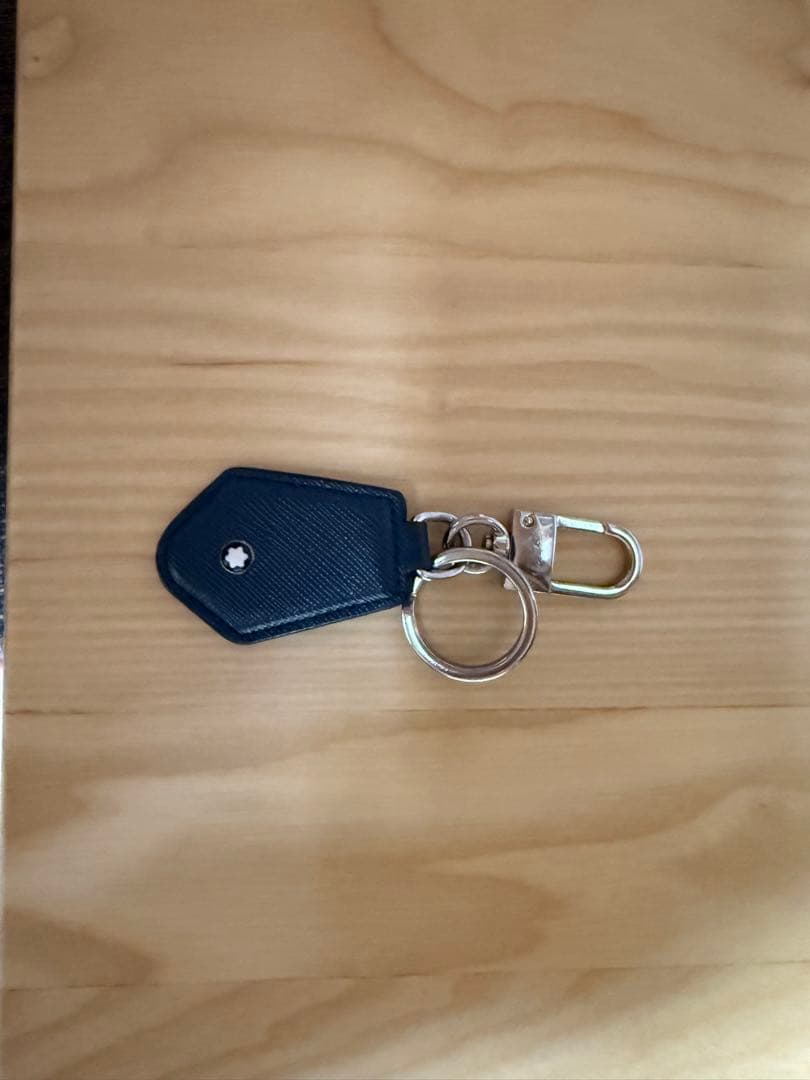 Mont Blanc ネイビー レザー キーケース
