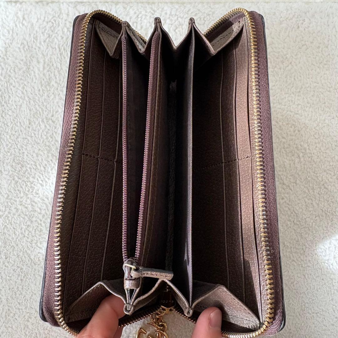 GUCCI GGパターン 長財布　シェリーライン