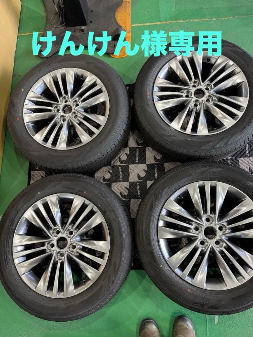40アルファード新品外し18インチ 純正タイヤアルミホイールセット