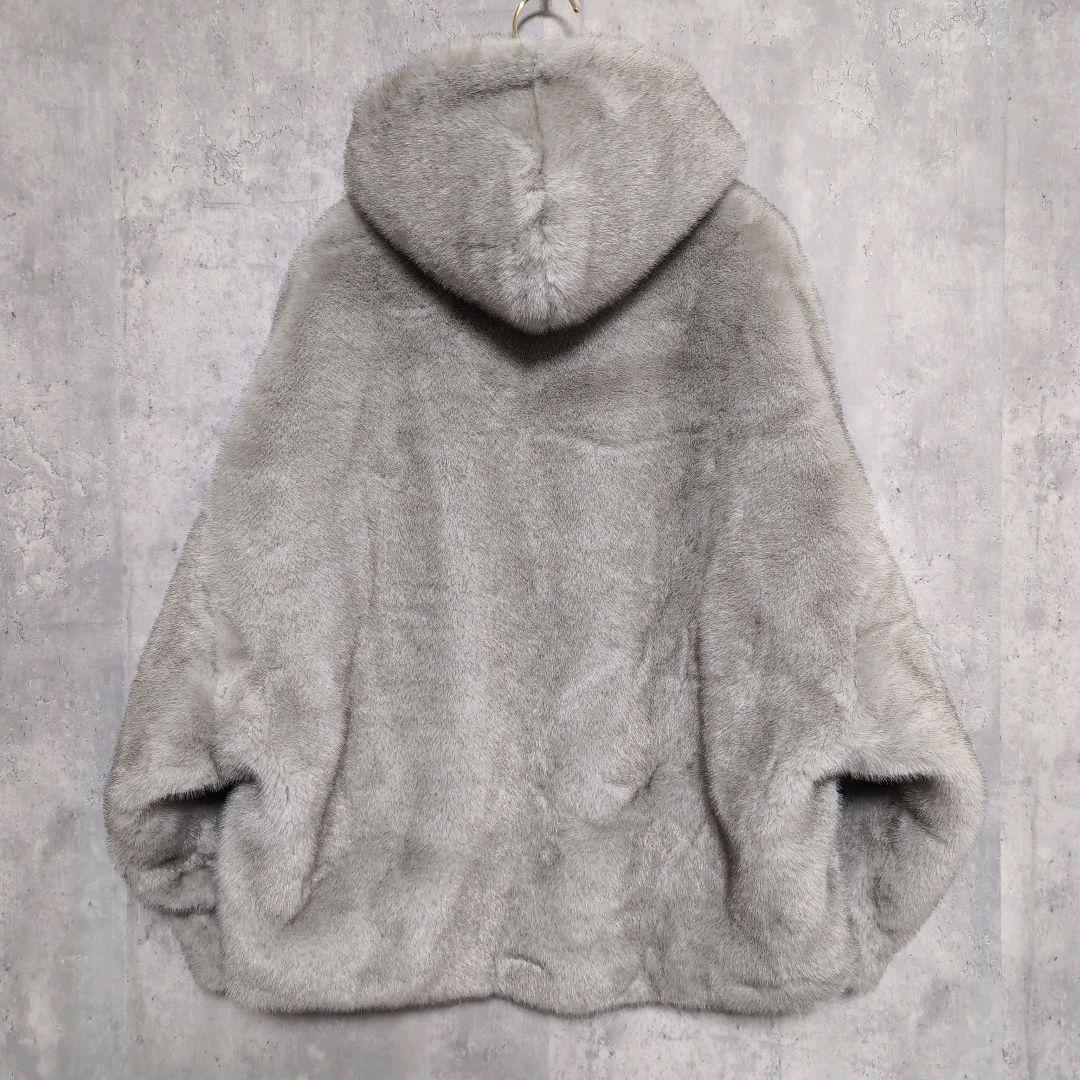 SALON adam et rope'【FREE】グラデーションファーブルゾン