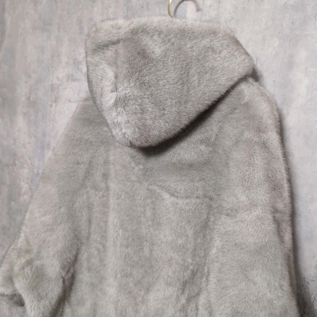 SALON adam et rope'【FREE】グラデーションファーブルゾン