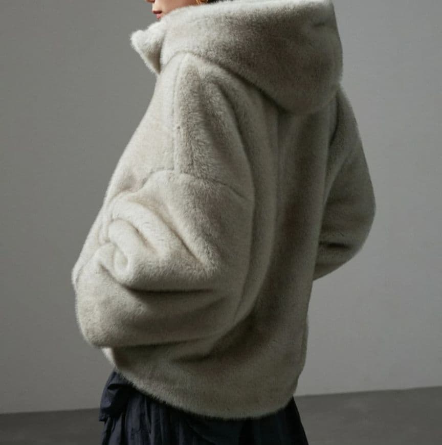 SALON adam et rope'【FREE】グラデーションファーブルゾン