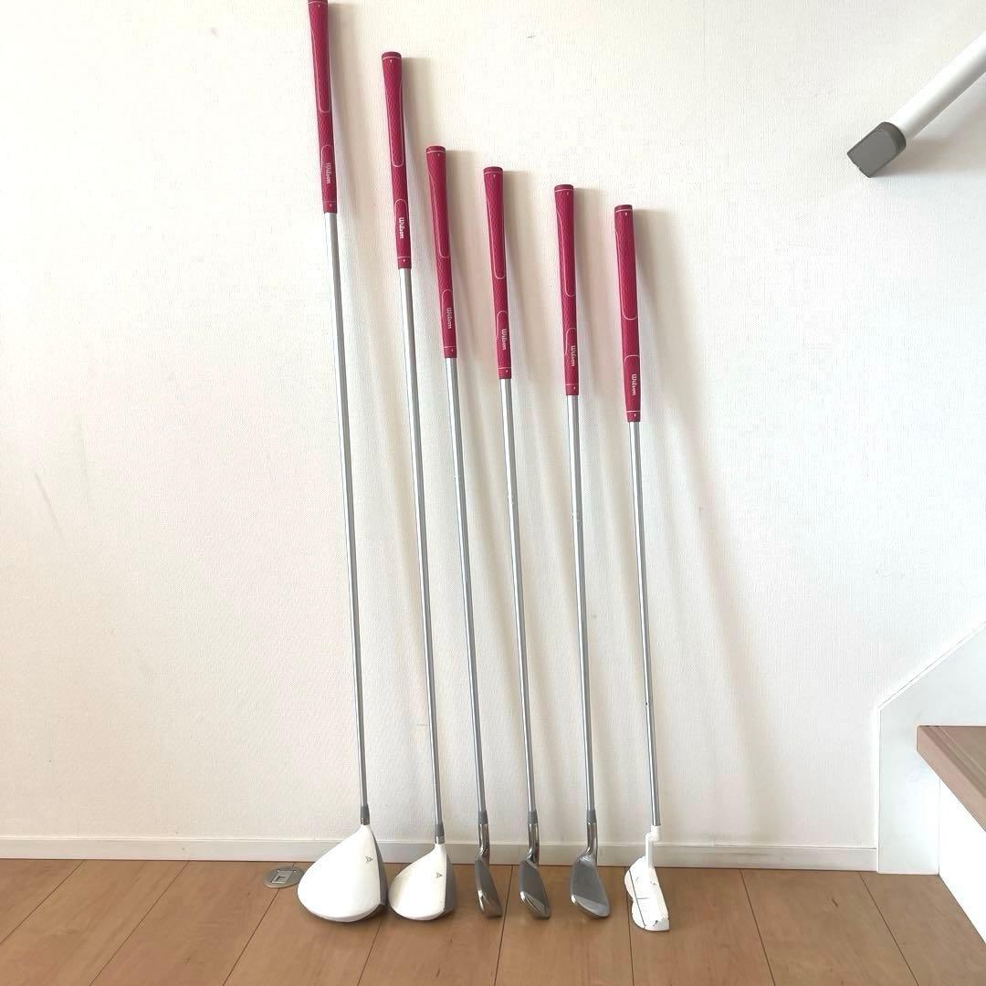 Wilson ゴルフクラブセット６本　レディース　ウィルソン　初心者セットピンク