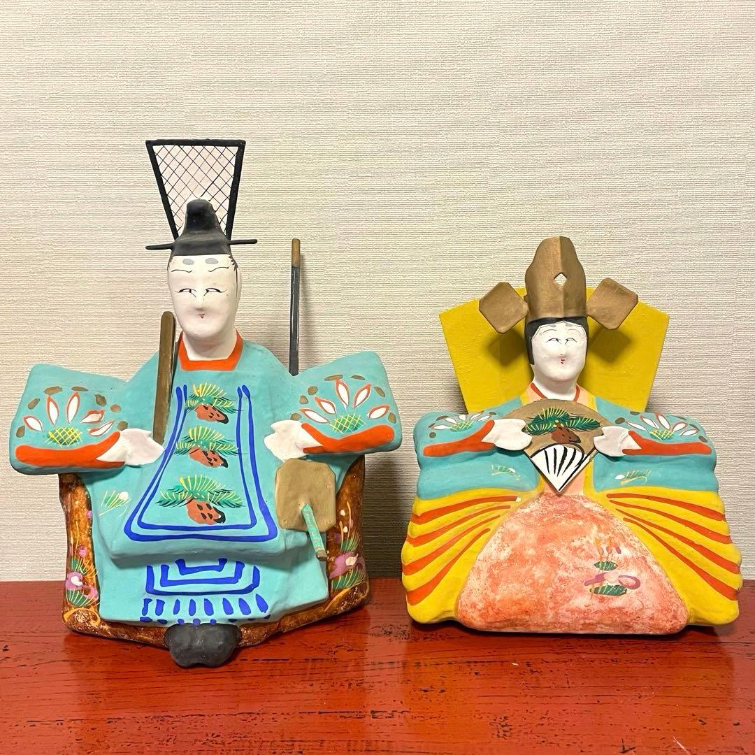 張り子 三春張子 橋本広司 雛人形（特大） ひな祭り お雛様 民藝