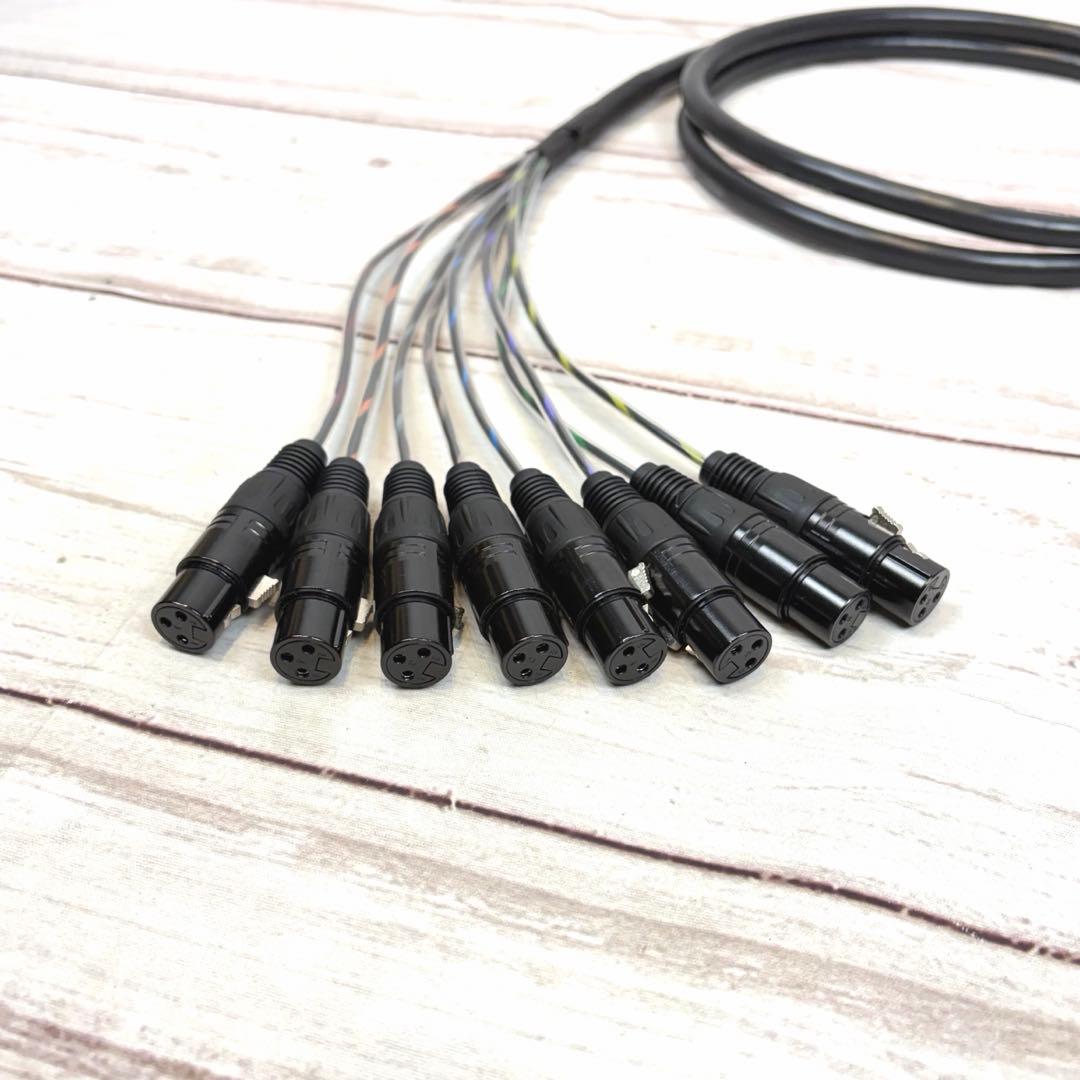 CANARE MR202-8AT XLR 8ch マルチケーブル 2.5m