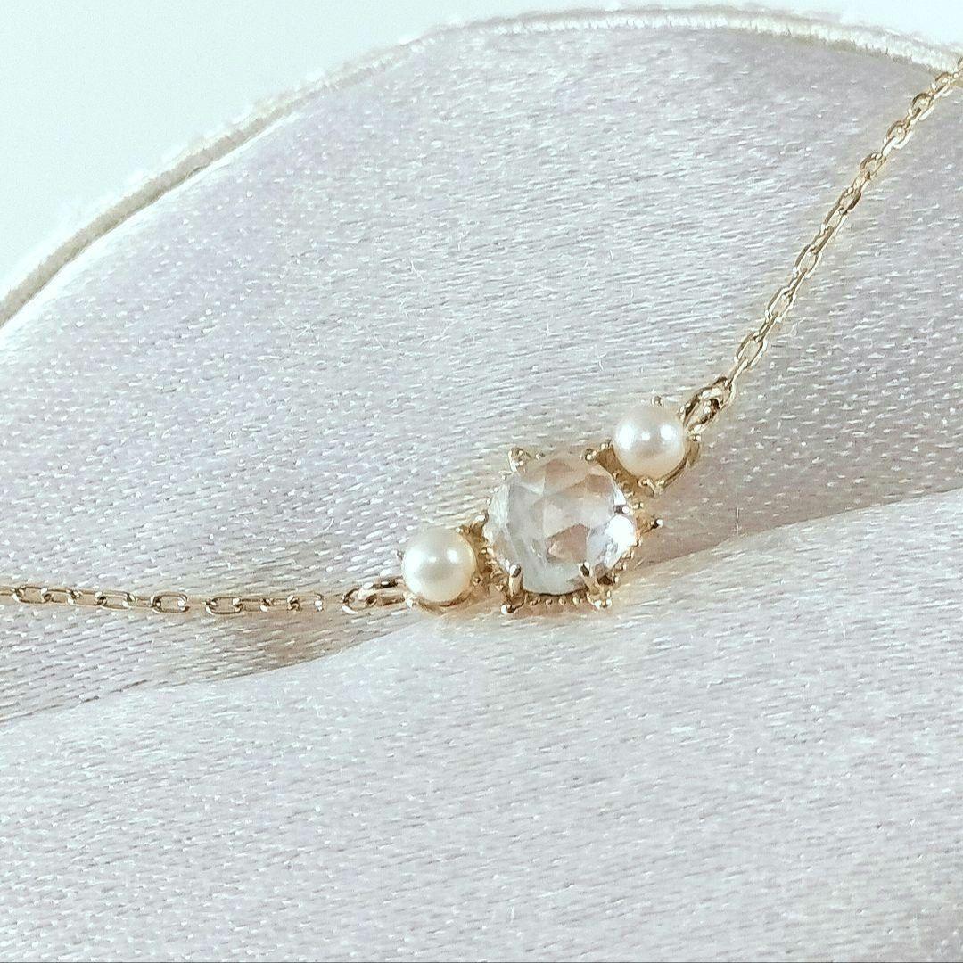 ミ*♪様 ノワールドプーペ K10 ネックレス ロイヤルブルームーンストーン パ