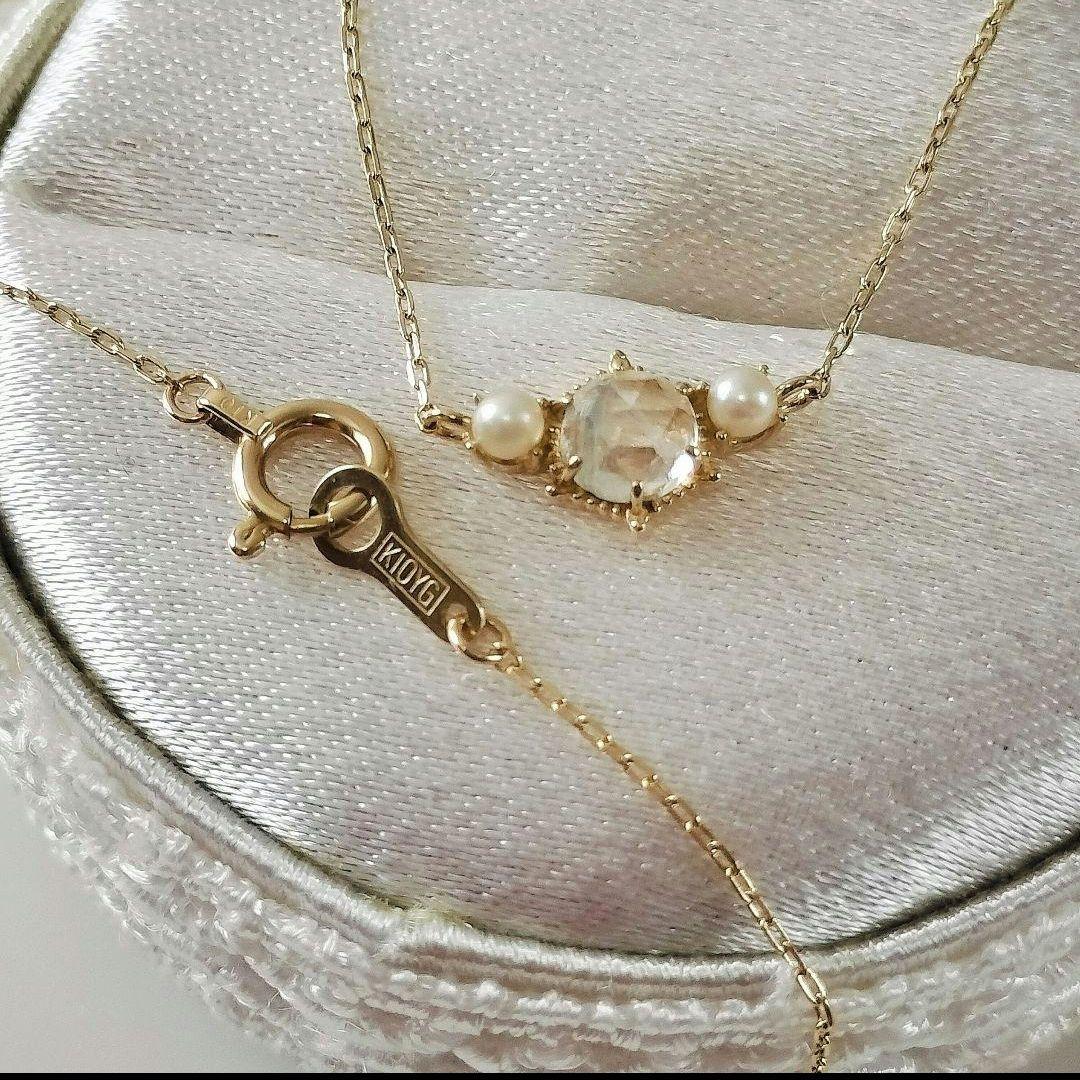 ミ*♪様 ノワールドプーペ K10 ネックレス ロイヤルブルームーンストーン パ