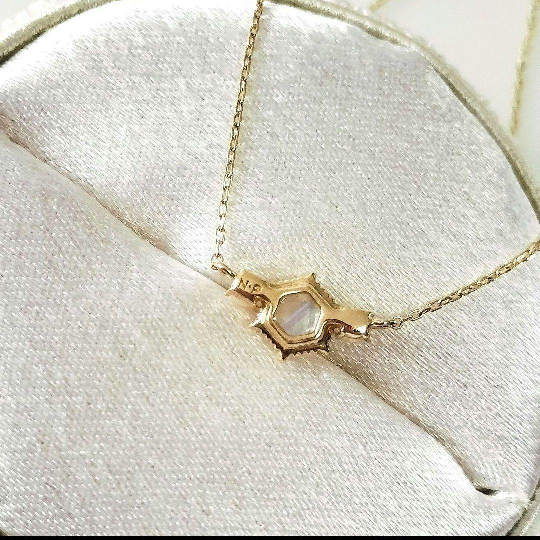 ミ*♪様 ノワールドプーペ K10 ネックレス ロイヤルブルームーンストーン パ