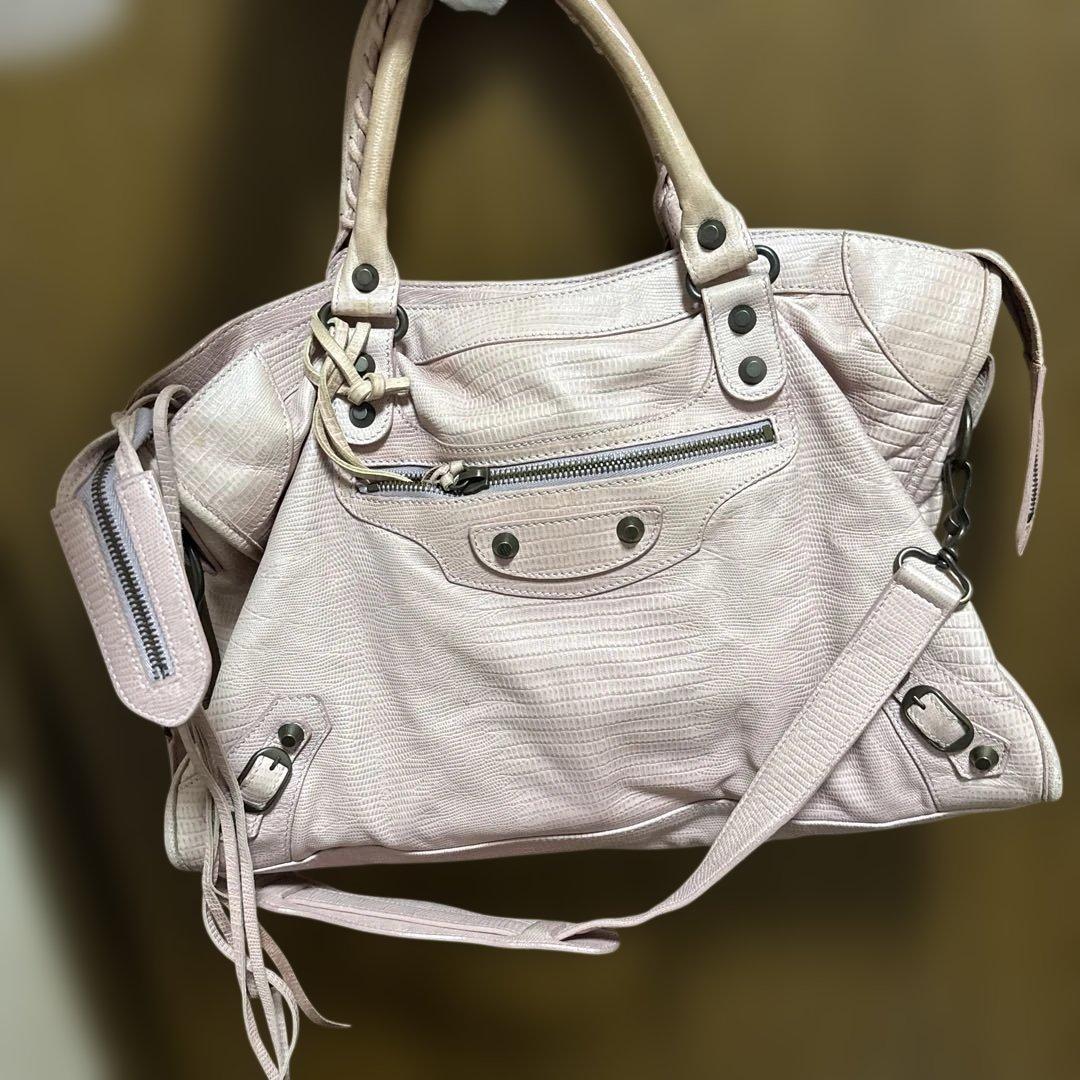 バレンシアガ クラシック バッグ 10周年記念限定モデル 正規品　レア　ピンク