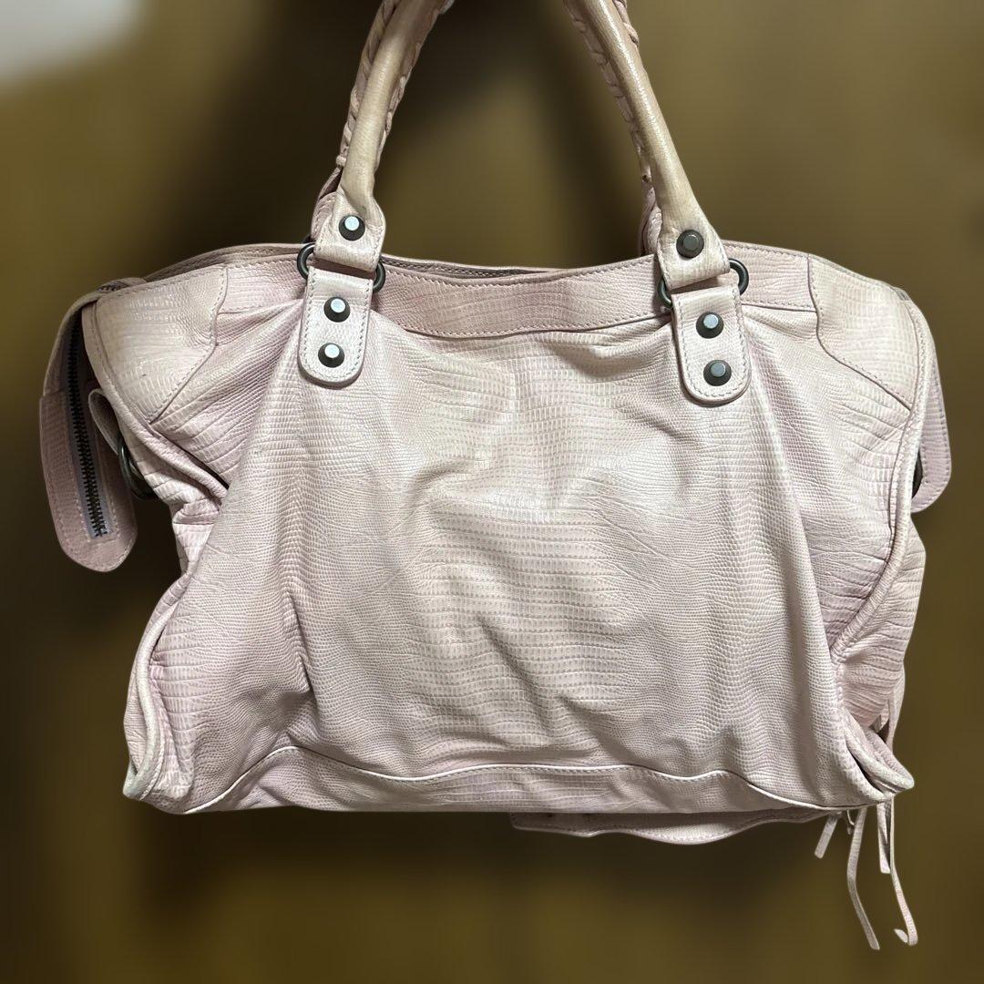 バレンシアガ クラシック バッグ 10周年記念限定モデル 正規品　レア　ピンク