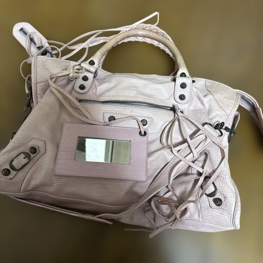 バレンシアガ クラシック バッグ 10周年記念限定モデル 正規品　レア　ピンク