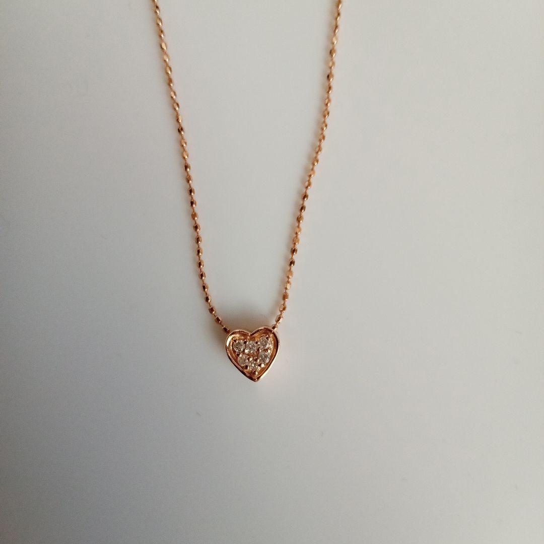 ジュエリーツツミ K14ハートネックレス