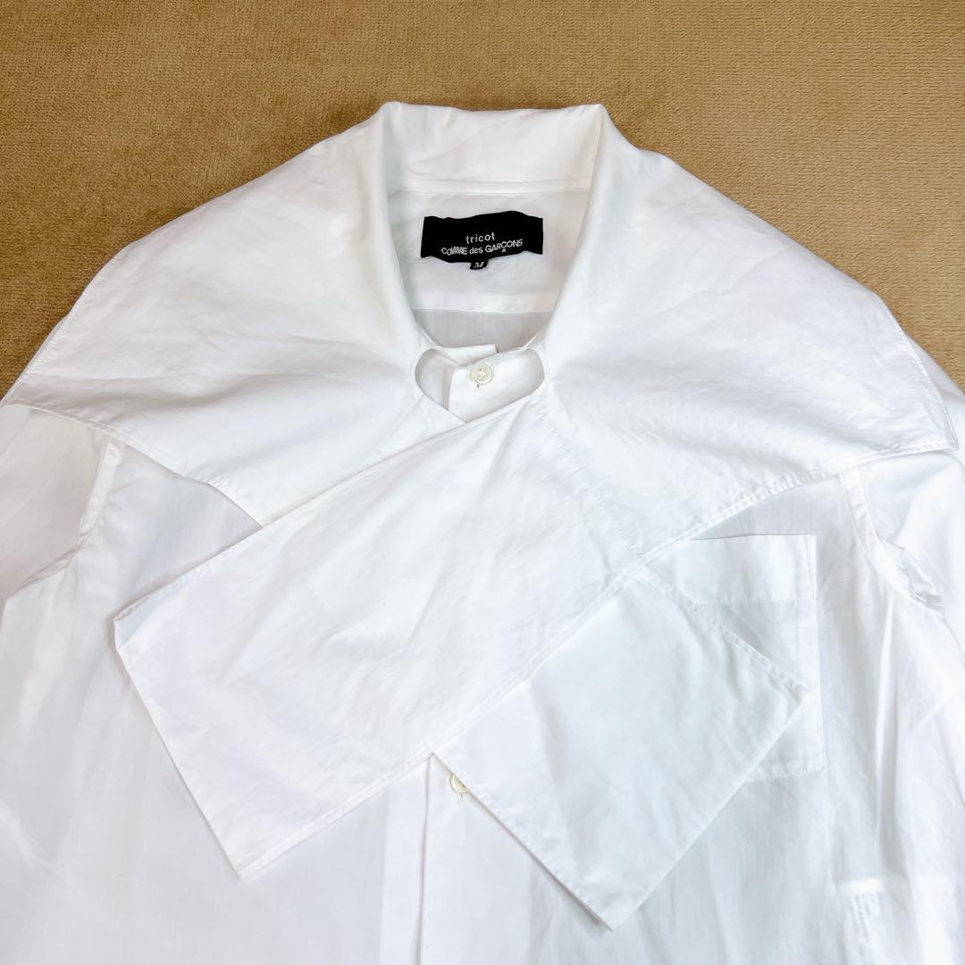 トリココムデギャルソン 長袖 白シャツ M