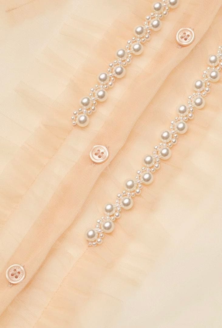 新品未使用 パフスリーブ チュールブラウス Simone Rocha x 