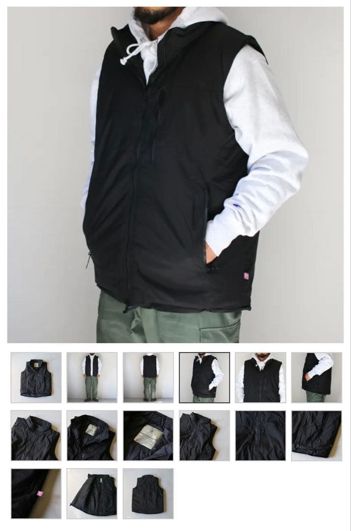 ジャケット・アウター BAF ECWCS GEN3 LEVEL7 PRIMALOFT VEST S-R