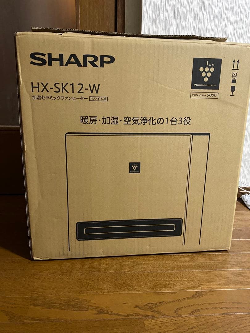 2024年製　シャープ 加湿セラミックファンヒーター HX-SK12-W