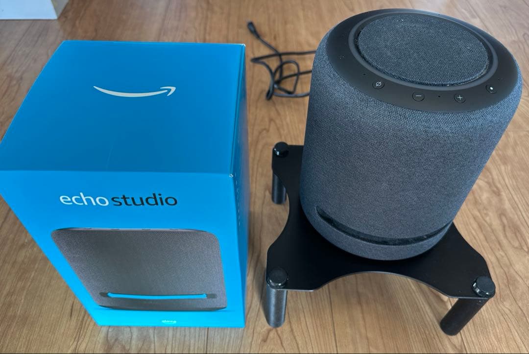 Amazon Echo Studio FOSTEX スピーカーテーブル付き