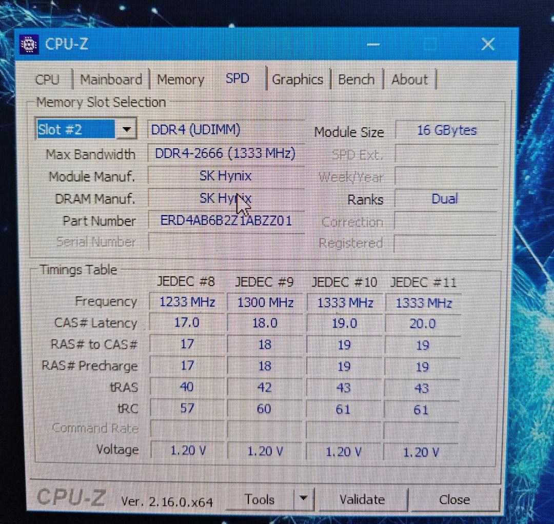 DDR4 2666MHz 16GB メモリモジュール×2枚セット (動作確認済み