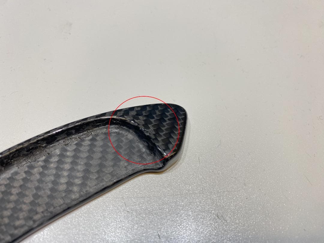 【ability】KOSHI アバルト カーボンパドルシフトカバー