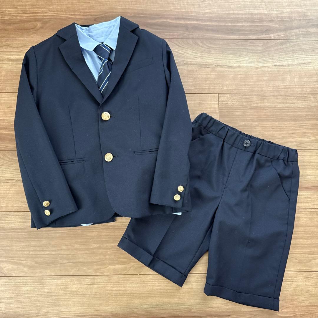 ユナイテッドアローズグリーンレーベルキッズスーツ上下135cm男の子