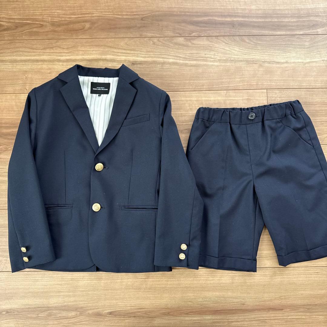 ユナイテッドアローズグリーンレーベルキッズスーツ上下135cm男の子