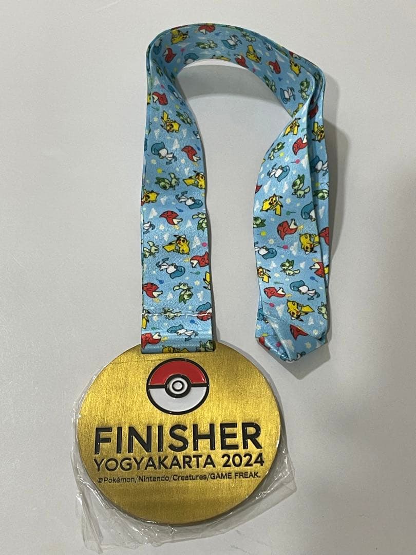 ポケモンラン 2024 完走者メダル　ジョグジャカルタ　インドネシア限定