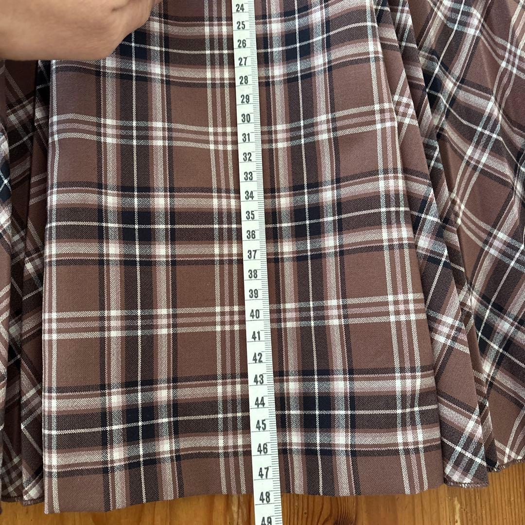 卒業式　女の子　ピンク　ベージュ160 プリーツ　チェック　セットフォーマル