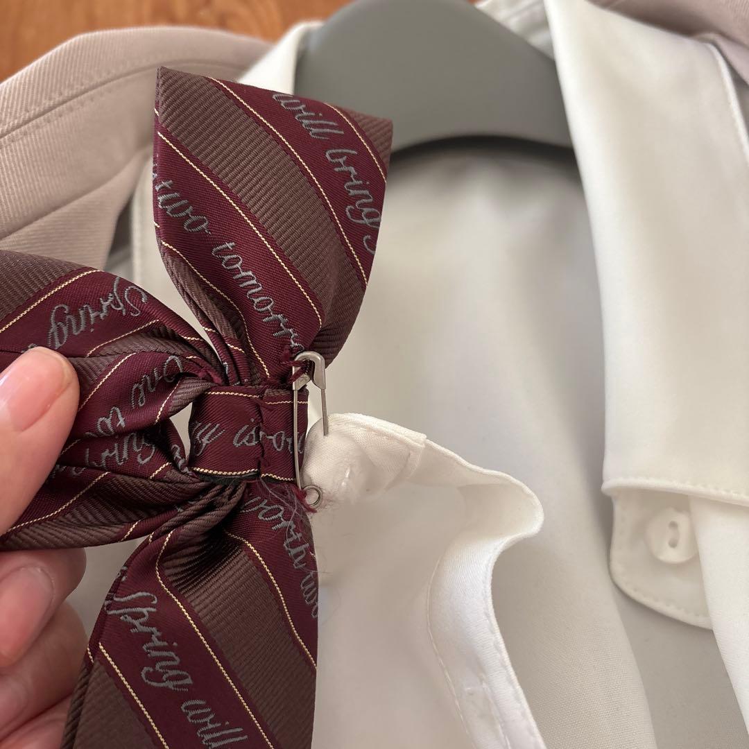 卒業式　女の子　ピンク　ベージュ160 プリーツ　チェック　セットフォーマル