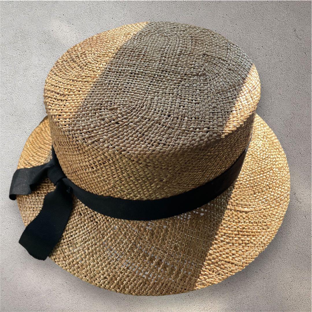 美品✨カワムラ帽子店　麦わら帽子