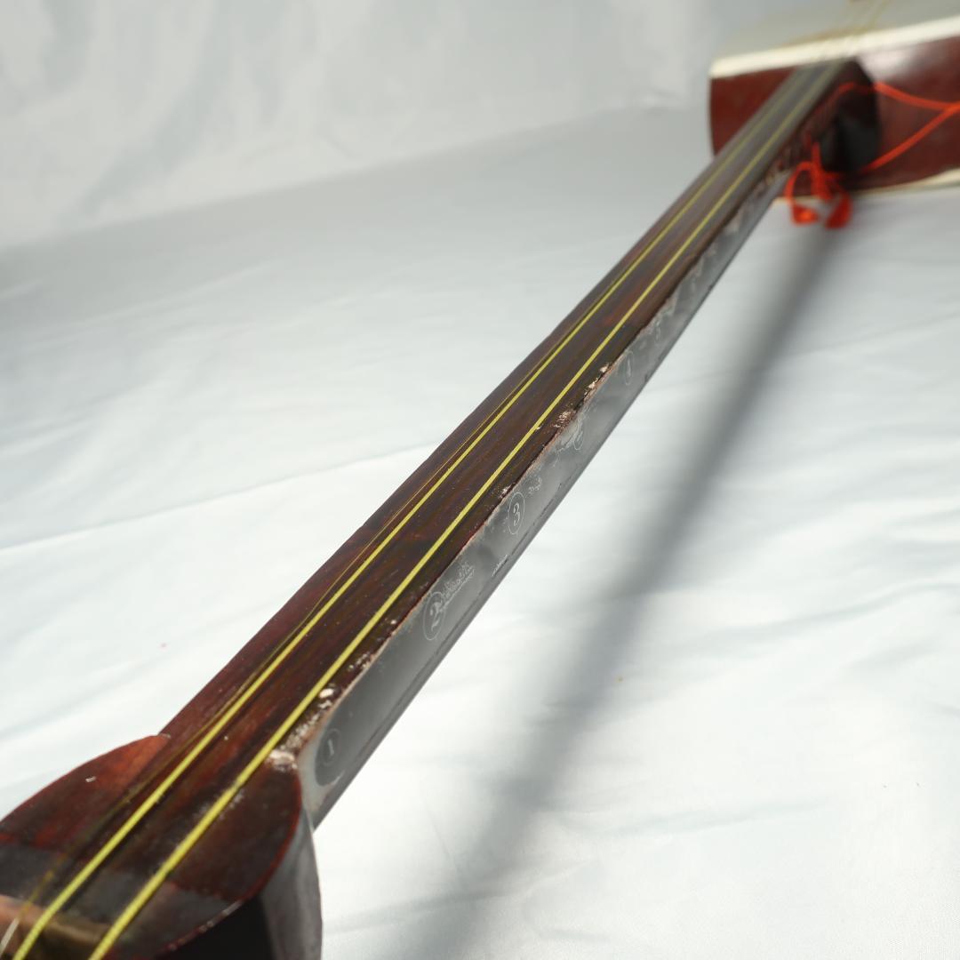 三味線 細棹 ハードケース 撥 付属 長唄 和楽器 E03