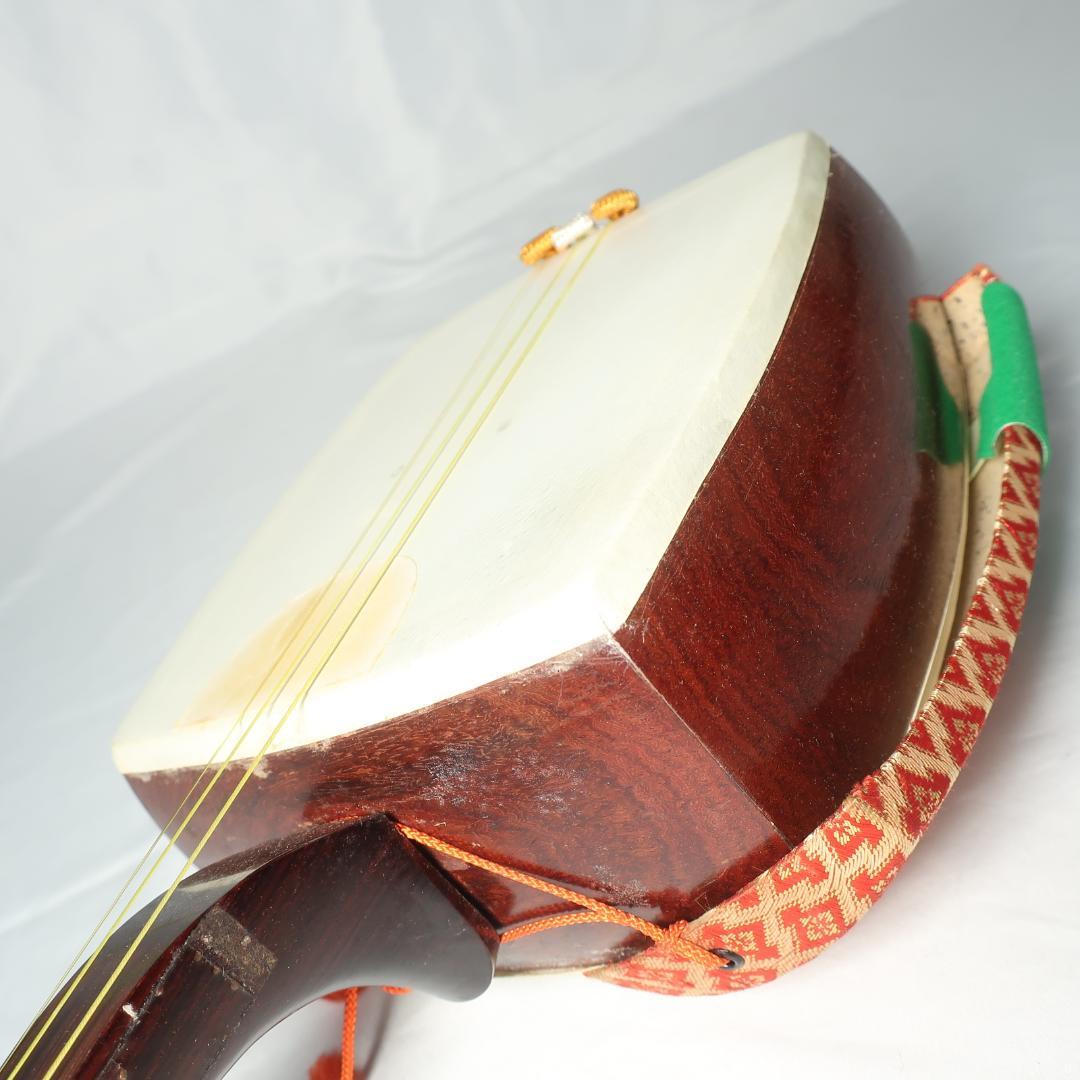 三味線 細棹 ハードケース 撥 付属 長唄 和楽器 E03