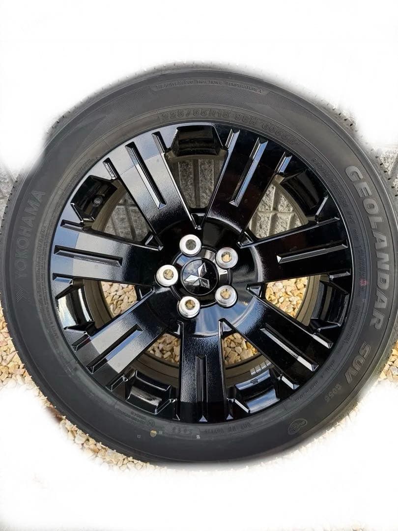 デリカD5 後期　純正タイヤホイールセット　引き取り限定