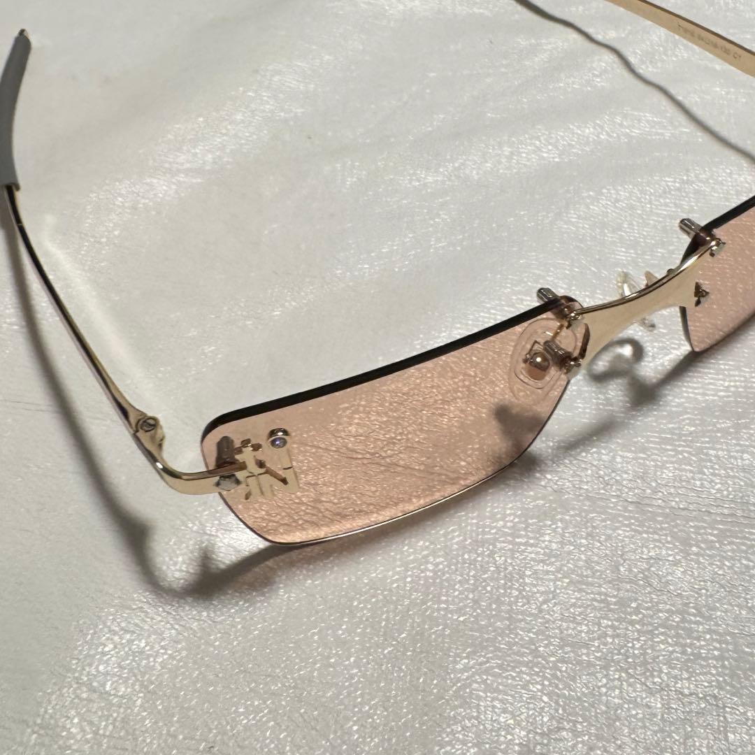 tijn リムレスメガネ