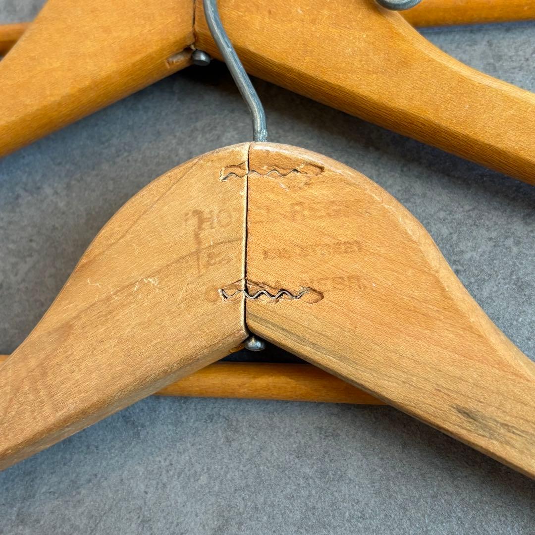 ビンテージ ウッド ハンガー 木製 アメリカ アンティーク　古着屋