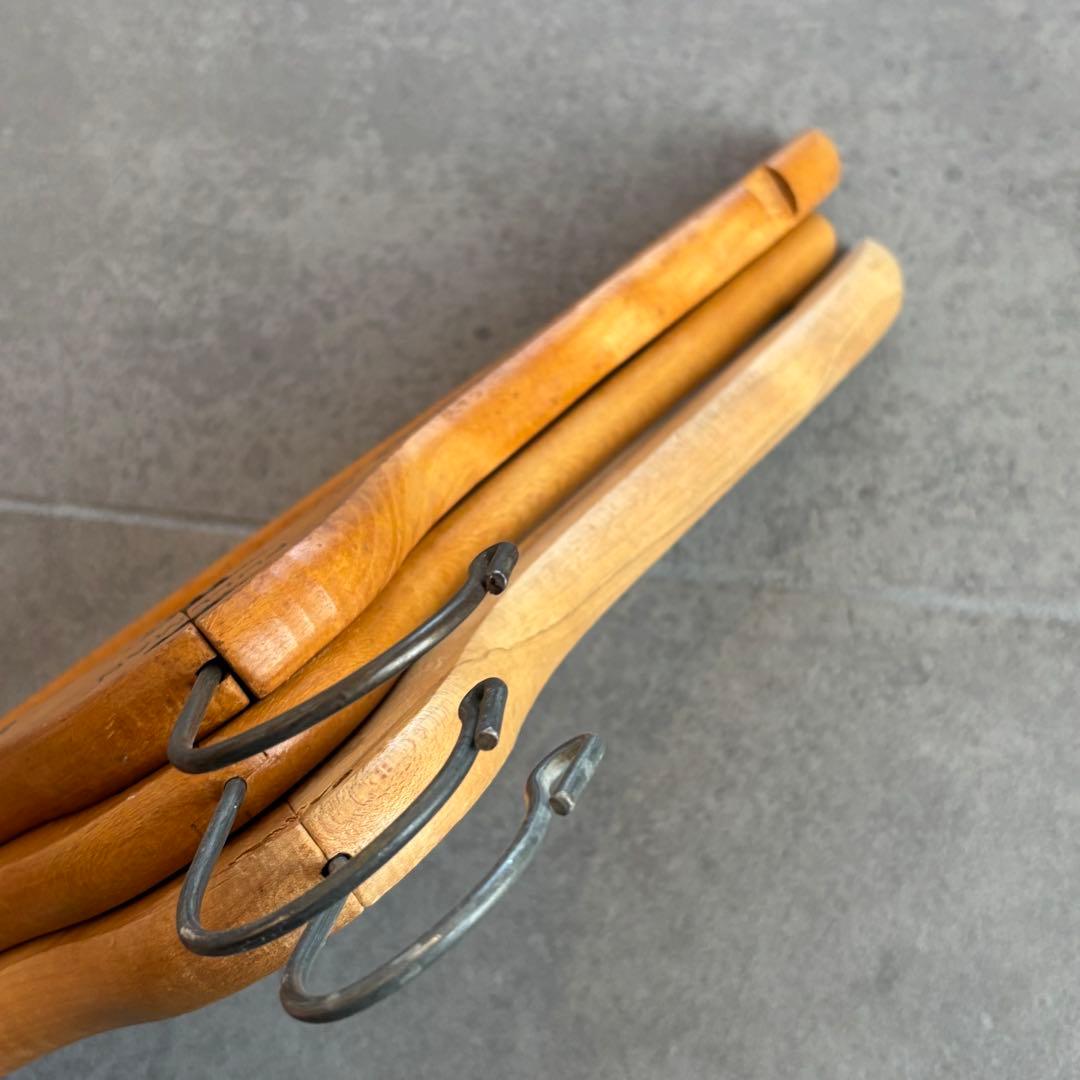 ビンテージ ウッド ハンガー 木製 アメリカ アンティーク　古着屋