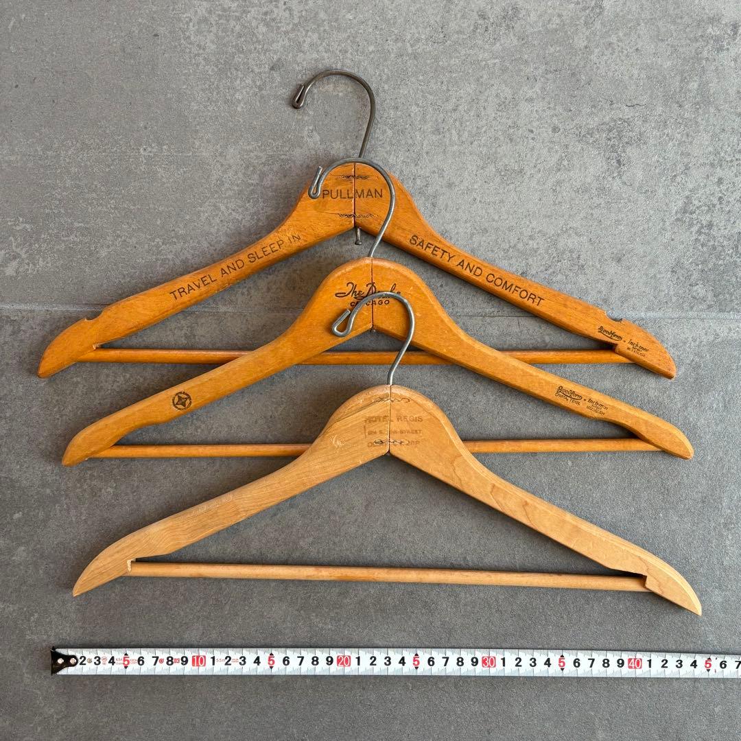 ビンテージ ウッド ハンガー 木製 アメリカ アンティーク　古着屋