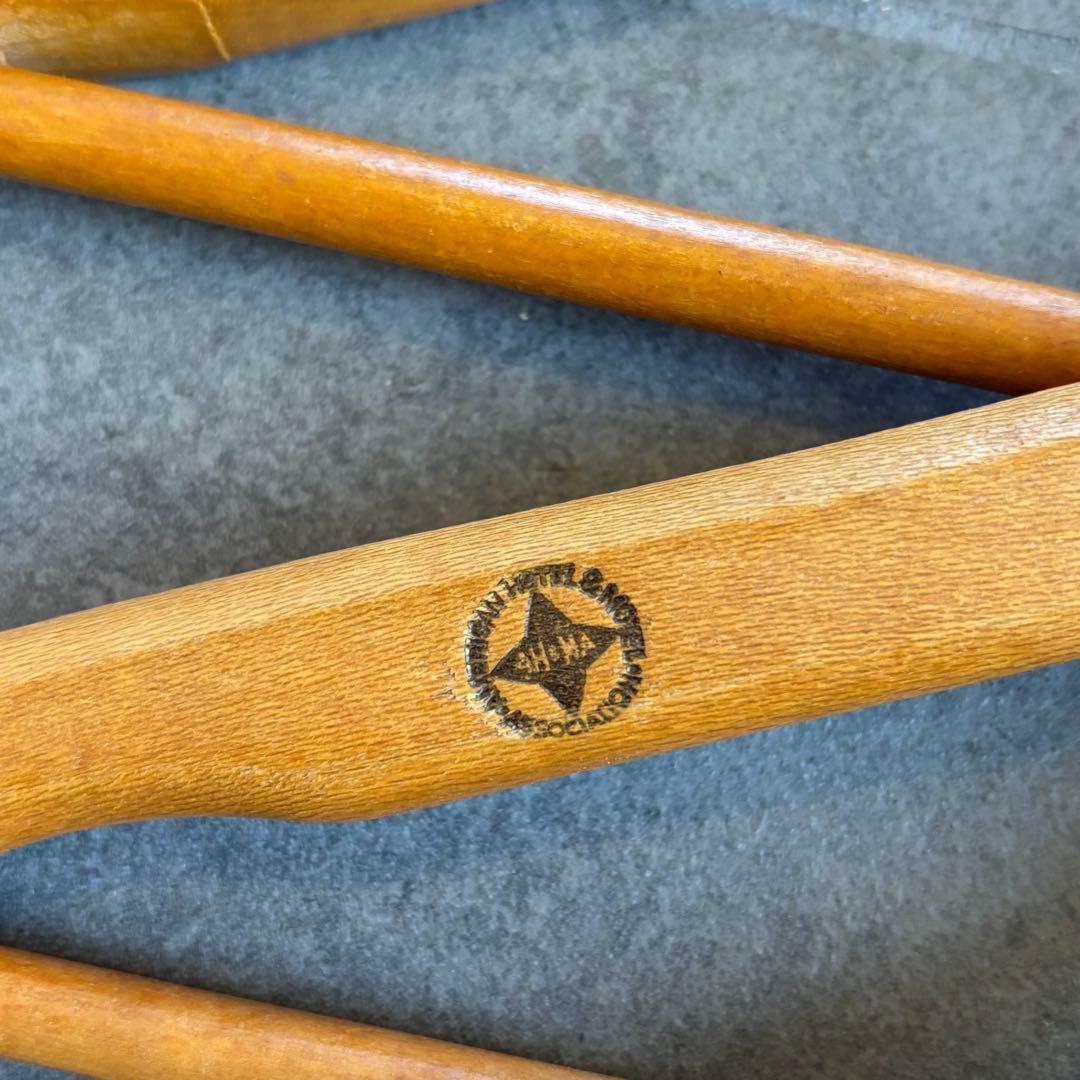 ビンテージ ウッド ハンガー 木製 アメリカ アンティーク　古着屋