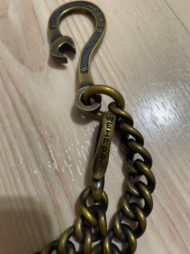 WEIRDO ウォレットチェーン スパナ ブラス